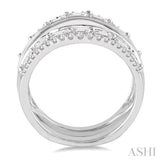 1 1/10 Ctw Diamond Insert Ring in 14K White Gold