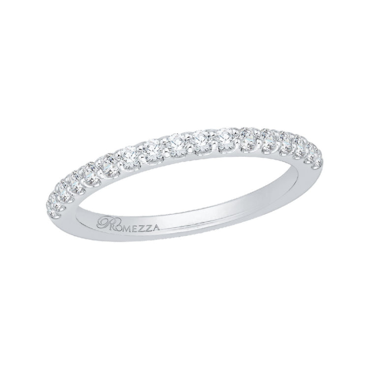 Diamond Half-Eternity Wedding Band in 14K White Gold