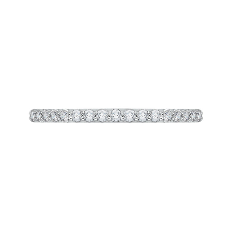 Diamond Half-Eternity Wedding Band in 14K White Gold