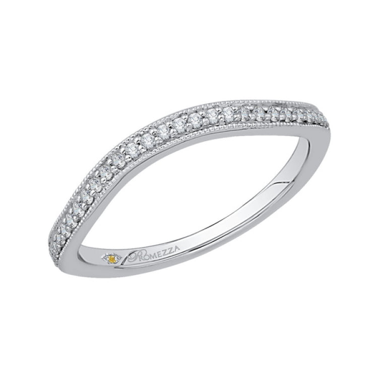 Diamond Wedding Band in 14K White Gold