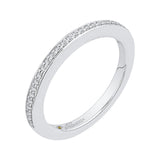 Round Diamond Wedding Band in 14K White Gold