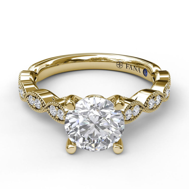 Vintage Marquise Shaped Engagement Ring