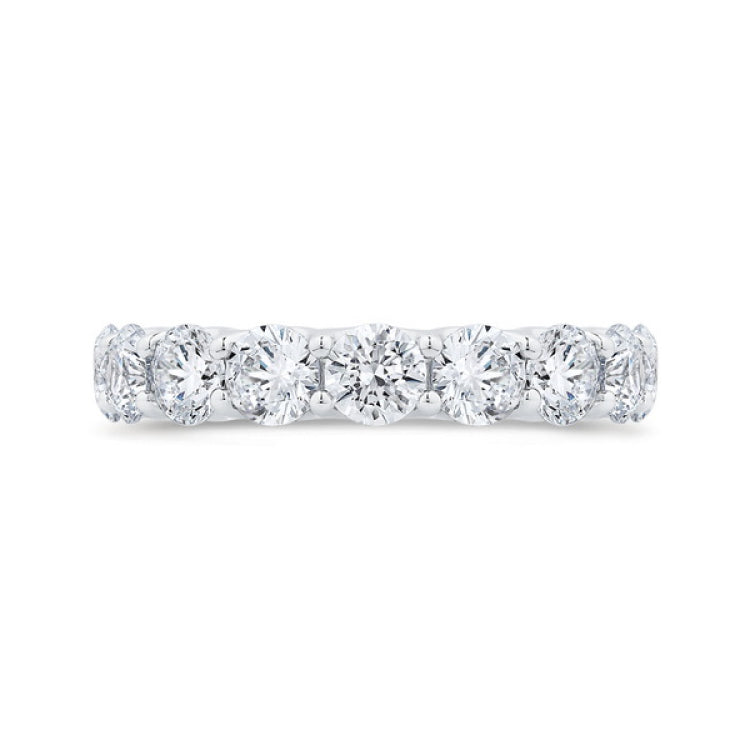 14K White Gold with Round Diamond Eternity Ring