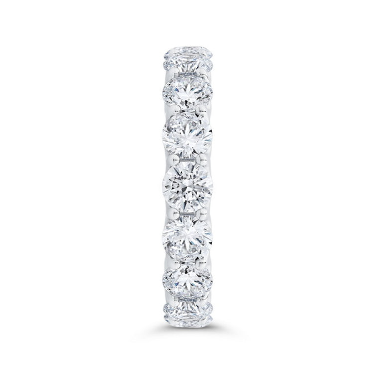 14K White Gold with Round Diamond Eternity Ring