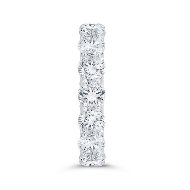 14K White Gold with Round & Princess Diamond Eternity Ring