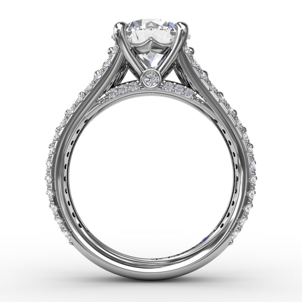 Overnight Platinum Engagement Ring 50843-E-3-4-PL