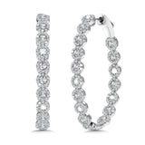 Oval Diamond Delights In-Out Hoop Earrings (2.00 ctw)