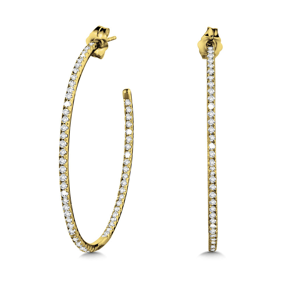 14K Yellow Gold Basics Hoops