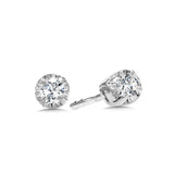 Diamond Star Solitaire Stud Earrings (1/10 ctw)