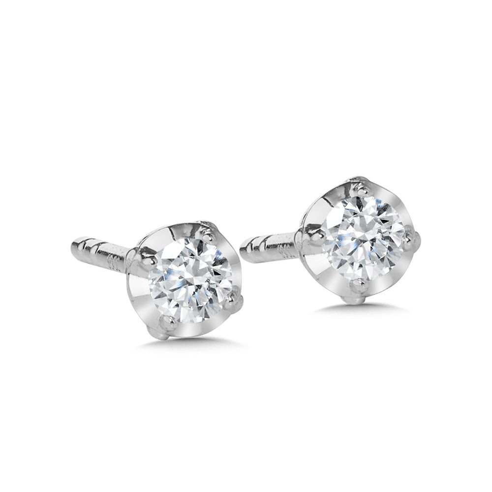 14K White Gold Basics Diamond Solitaires