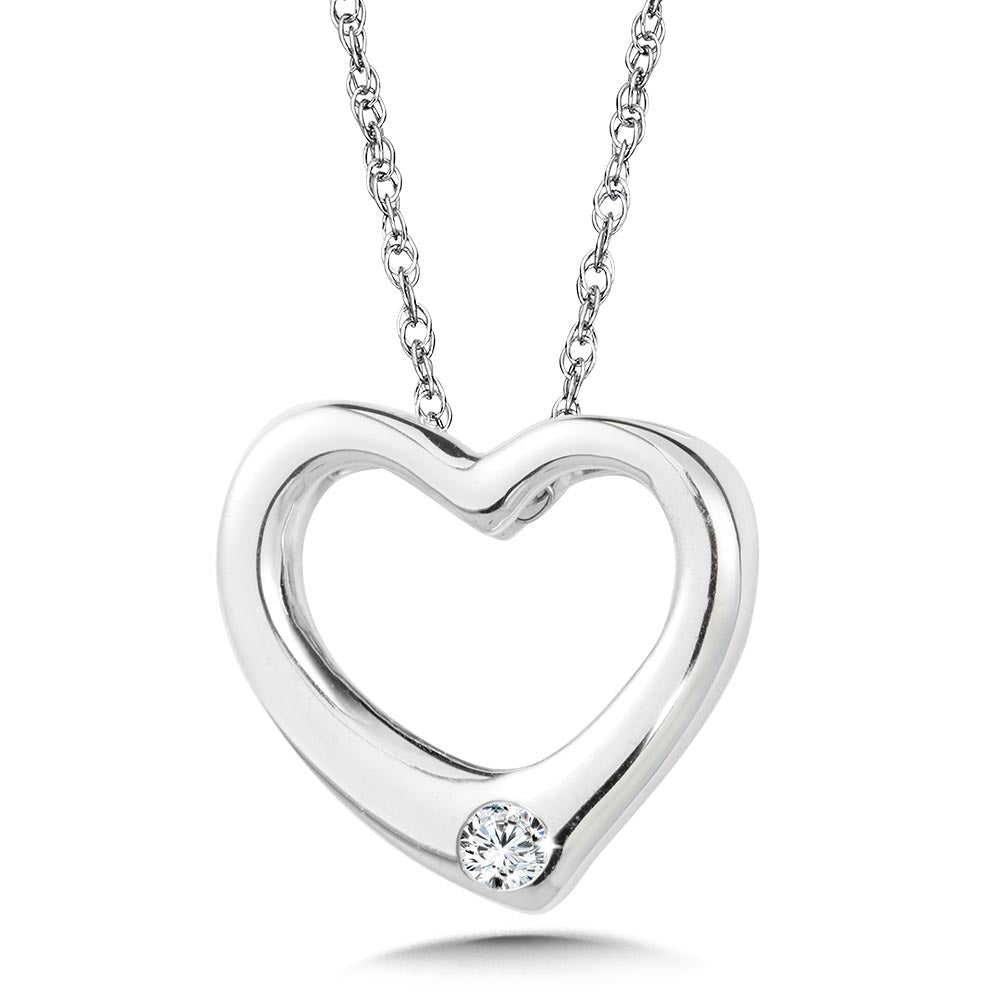 Sterling Silver Fashion Trendy Diamond Necklaces