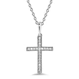 14K White Gold Fashion Cross Pendants
