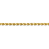 14k 3.5mm D/C Rope with Lobster Clasp Chain