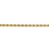14k 4mm D/C Rope with Lobster Clasp Chain