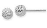 14 Karat Yellow Gold Polished Cross Dangle Post Earrings