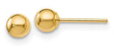 14 Karat Yellow Gold Polished 4mm Ball Post Earrings