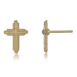 14K FASHION JEWELRY
Brand: CANDELA INC.
14 Karat Yellow Small Cross Beaded Edge Earrings