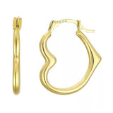 14K FASHION JEWELRY
Brand: CANDELA INC.       
10 Karat Yellow Heart Hoop Earrings