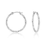 14K FASHION JEWELRY
Brand: CANDELA INC.  
14 Karat White Twisted Hoop Earrings