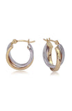 14K FASHION JEWELRY
Brand: CANDELA INC.
14 Karat Two-toned Double Overlapping Hoop Earrings 13MM