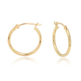14K FASHION JEWELRY
Brand: CANDELA INC.       
14 Karat Yellow Hoop Earrings 25X2X.09M