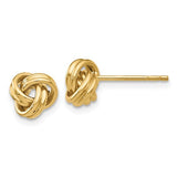 10 Karat Yellow Gold Love Knot Post Earrings