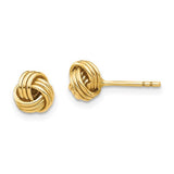 10 Karat Yellow Gold Love Knot Post Earring