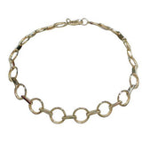 14 Karat Yellow Gold 7" Round Link Bracelet