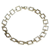 14 Karat Yellow Gold 7" Square Link Bracelet