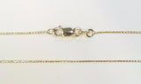 14 Karat Yellow Gold 0.6mm Baby Wheat Chain 16"
