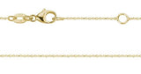 14 Karat Yellow Gold .85mm Diamond-Cut Adjustable Cable Chain 16-18" Lobster Clasp
