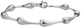Sterling Silver 7mm Teardrop Solid Link 7