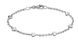 Sterling Silver Rhodium Plated 7