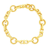 Sterling Silver Gold Plated Circle & Infinity Design 7