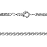 Sterling Silver-Rhodium Plated 24