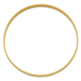 14k 6mm Solid Polished Half-Round Slip-On Round Bangle Bracelet