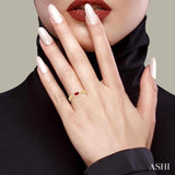 5x3 MM Oval Cut Ruby and 1/10 Ctw Curb & Cuban Link East-West Round Cut Diamond Halo Precious Ring in 10K Yellow Gold