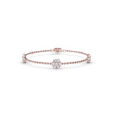 Magnolia Diamond Station Bracelet