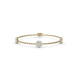 Magnolia Diamond Station Bracelet