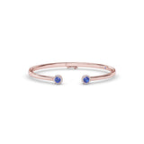 Halo Sapphire and Diamond Bangle 