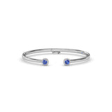 Halo Sapphire and Diamond Bangle 