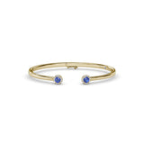 Halo Sapphire and Diamond Bangle 