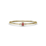 Love Knot Ruby and Diamond Bangle Bracelet