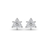 Trio Stud Diamond Earrings