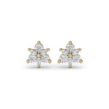 Trio Stud Diamond Earrings