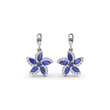Sapphire and Diamond Catalina Drop Earrings