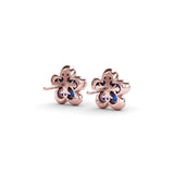 Magnolia Sapphire and Diamond Earrings
