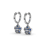 Magnolia Sapphire Huggie Hoops