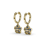 Magnolia Sapphire Huggie Hoops