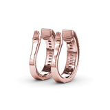 Baguette Diamond Hoops